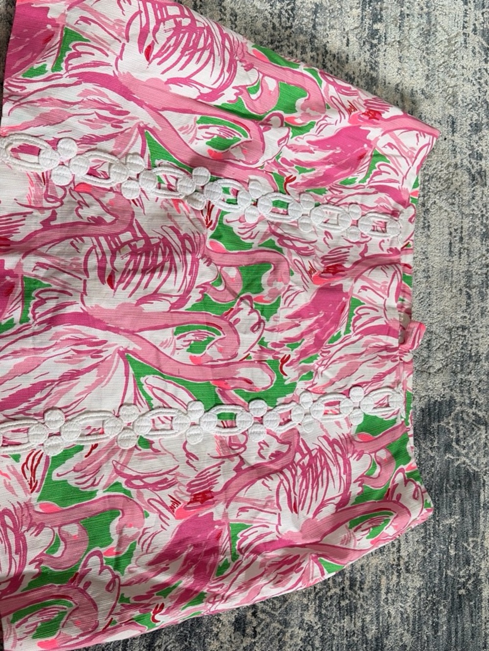 Floral Pink & Green Women’s A-Line Skirt